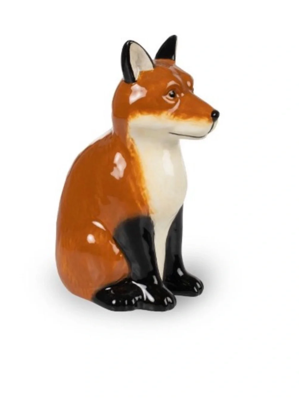 Full Set Ceramic Woodland Figurals, Brown Fox, Bunny, & Squirrel
